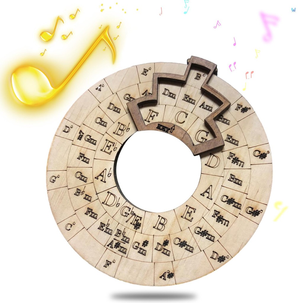 Wooden Melody Tool Music Instrument Wood Melody Maker Circle of Fifths ...