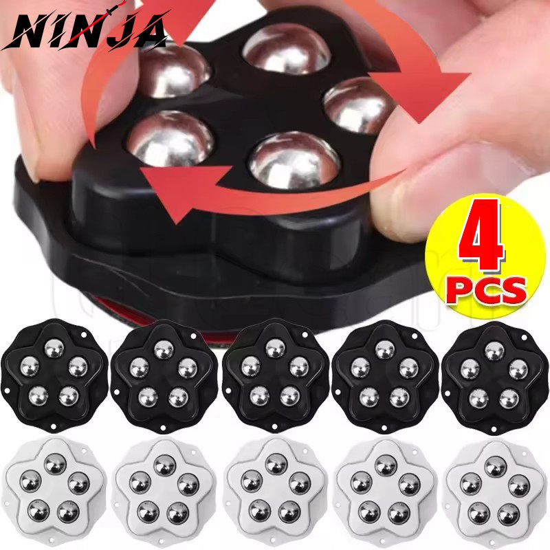 4Pcs Universal Wheel - Hardware Accessories - Household Small Pulley ...