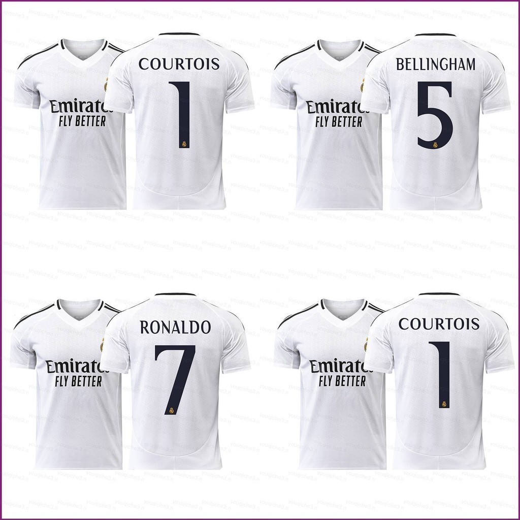 【SY3】 2024-2025 Courtois Bellingham Ronaldo Jersey Football Sports ...