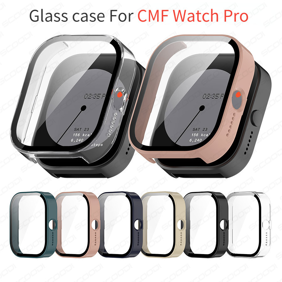 PC Case Screen Protector Glass For CMF Watch Pro All-around Full Cover ...