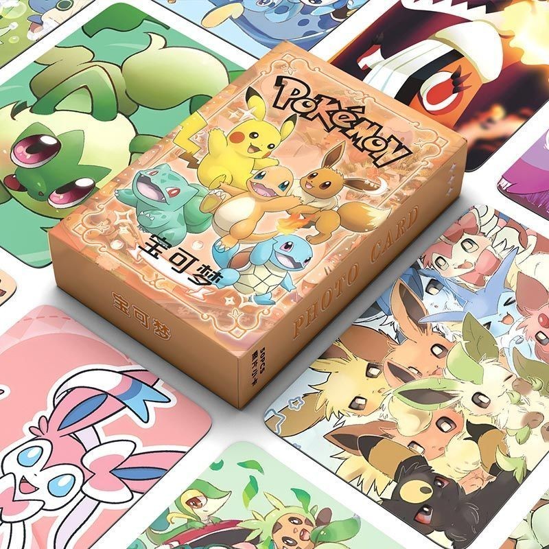 Pokémon Merchandise 50 Laser Photocards Non-Repetitive Characters HD ...