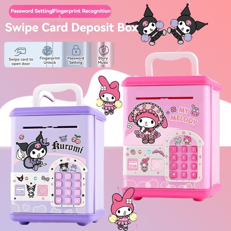 Sanrio Kids Money Saving Box Piggy Bank Password Digital Money ...