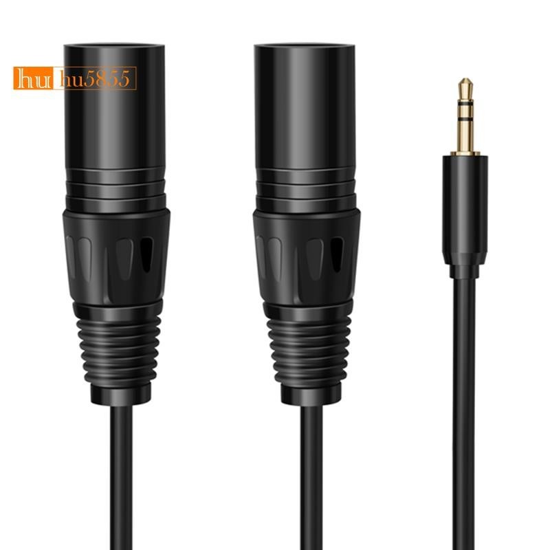 3.5mm To Dual XLR Male Cable — Stereo Jack To 2 XLR Audio Lead (1m, 3m, 5m) 12 thumbnail image