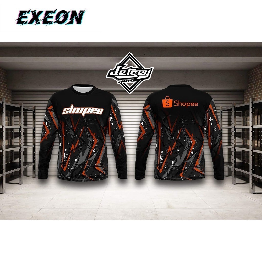 Exeon Shopee Rider Long Sleeve Jersey Straw Shopee XPRESS Motorcycle ...
