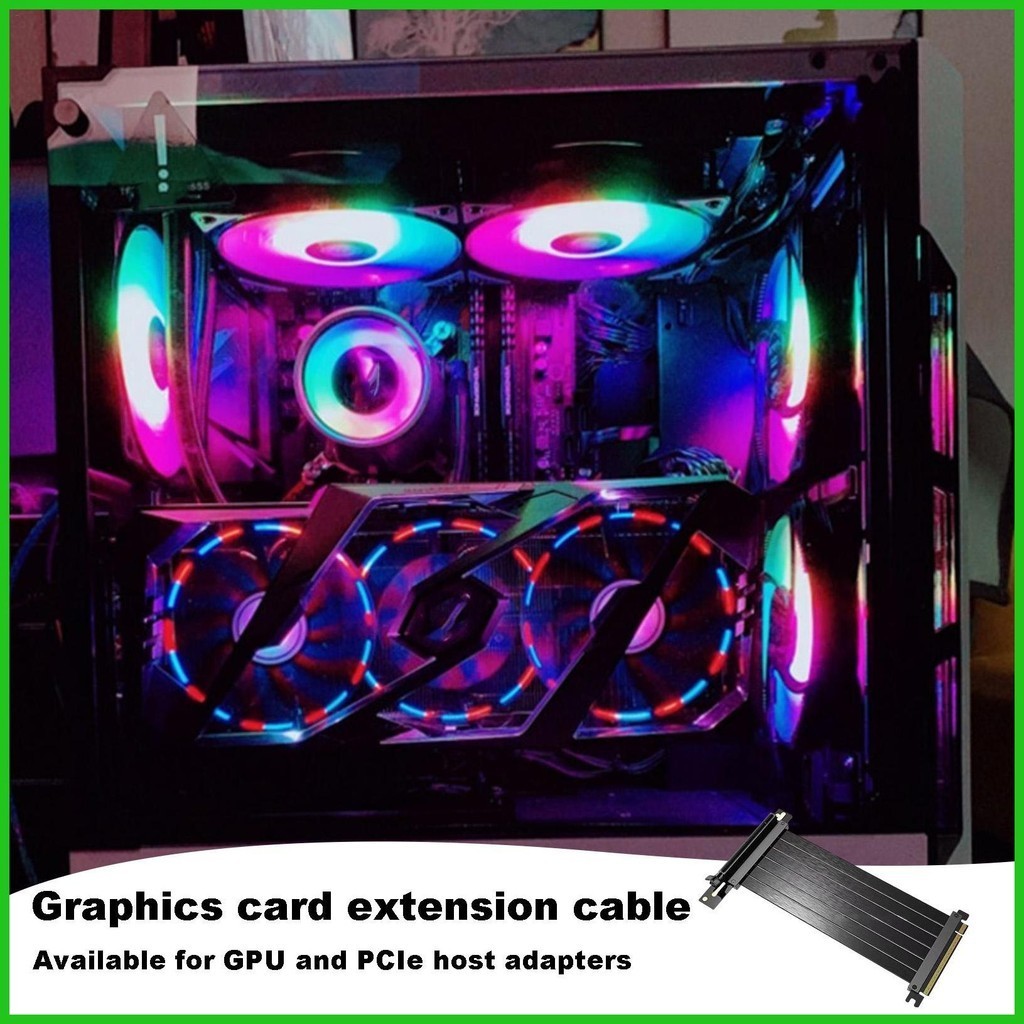 PCIE Riser GPU Extension Cable Flexible Riser Cable High-Speed GPU ...
