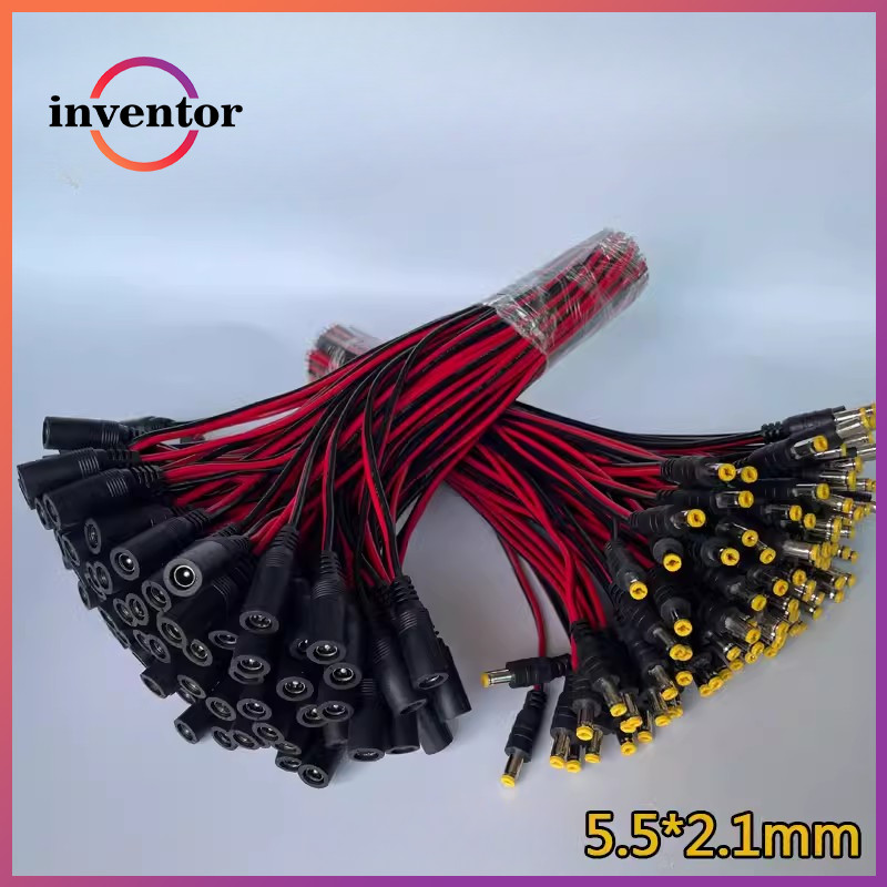 5PCS DC Power Male Female Cable 12V Plug DC Adapter Cable Plug ...