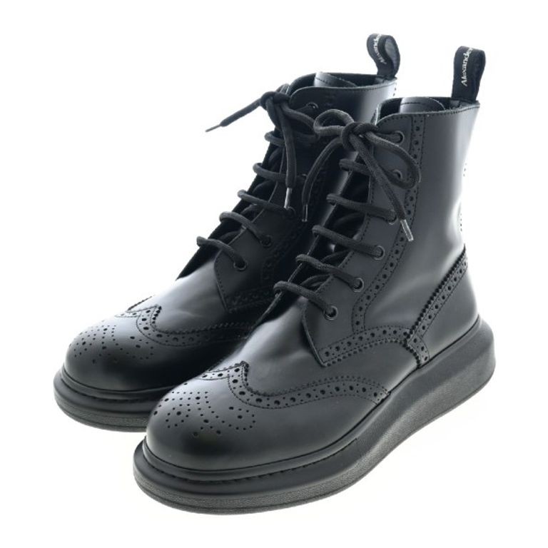 Alexander McQueen Dama QUEEN Ander Boots black 25.0cm | Shopee Malaysia