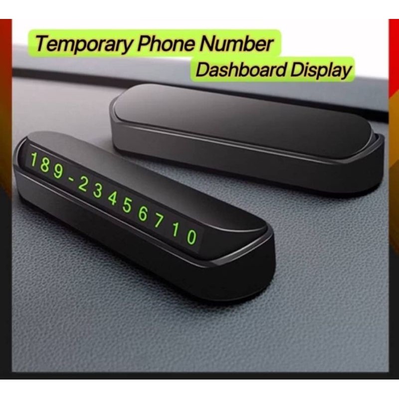 Temporary Parking Phone Number Dashboard Display | Shopee Malaysia