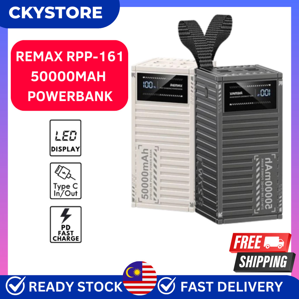 REMAX RPP-161 50000mAh Capacity Container Powerbank 5 Outputs 2 Inputs ...