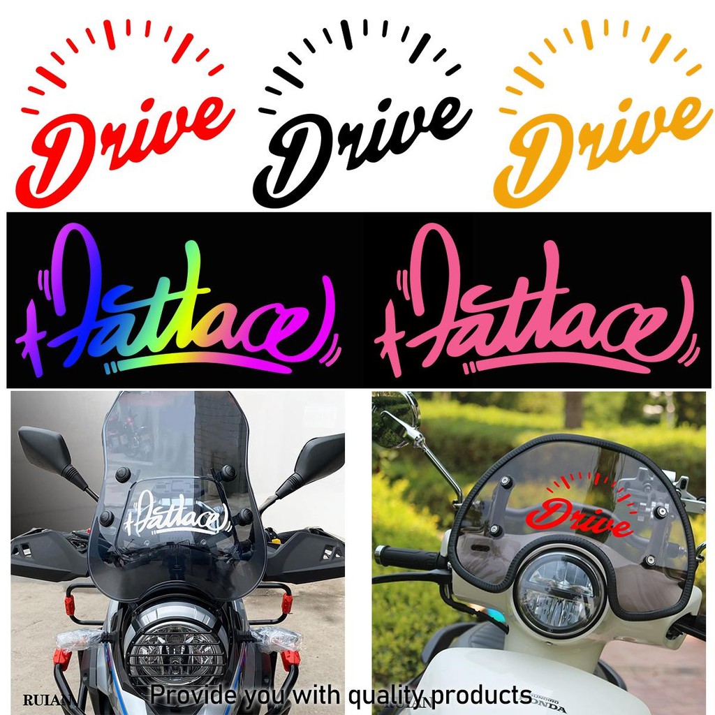 DRIVE Reflective Stickers for Motorcycles - High Visibility, Durable ...