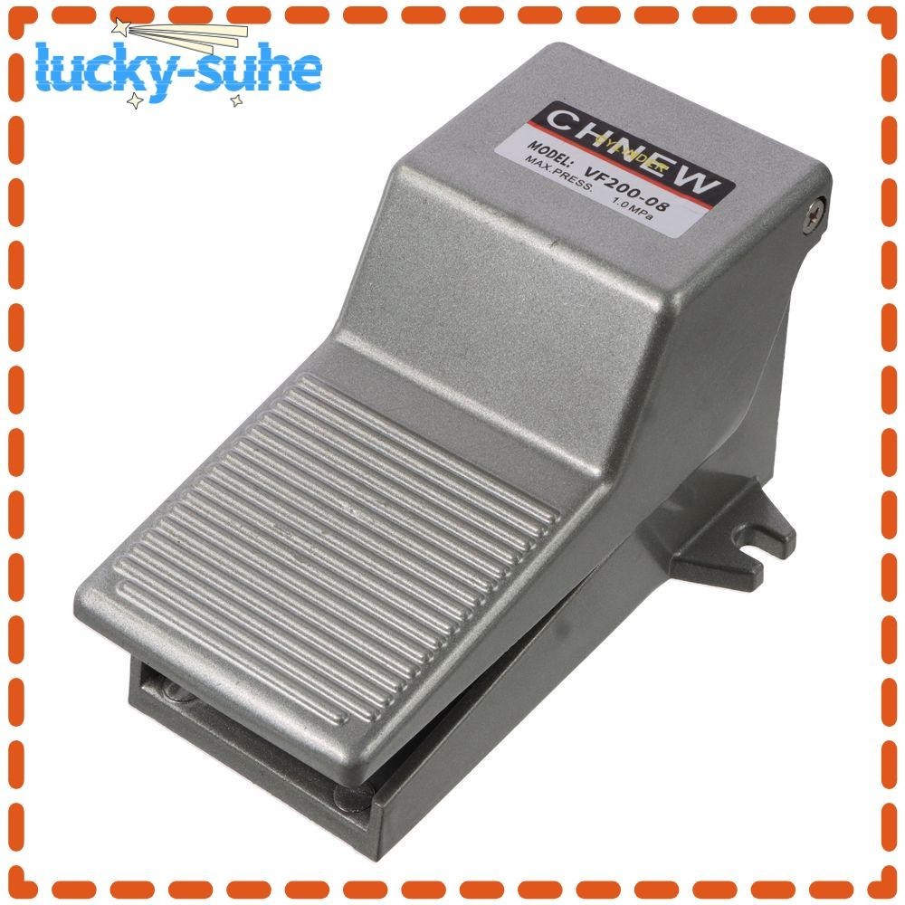 LUCKY-SUHE Air Foot Pedal Valve, 2 Position 3 Way Metal Pneumatic Foot ...