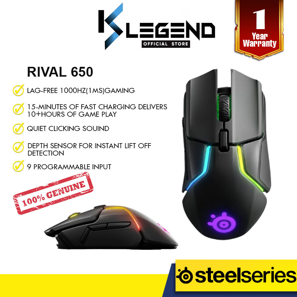 SteelSeries Rival 650 Wireless Gaming Mouse | Shopee Malaysia
