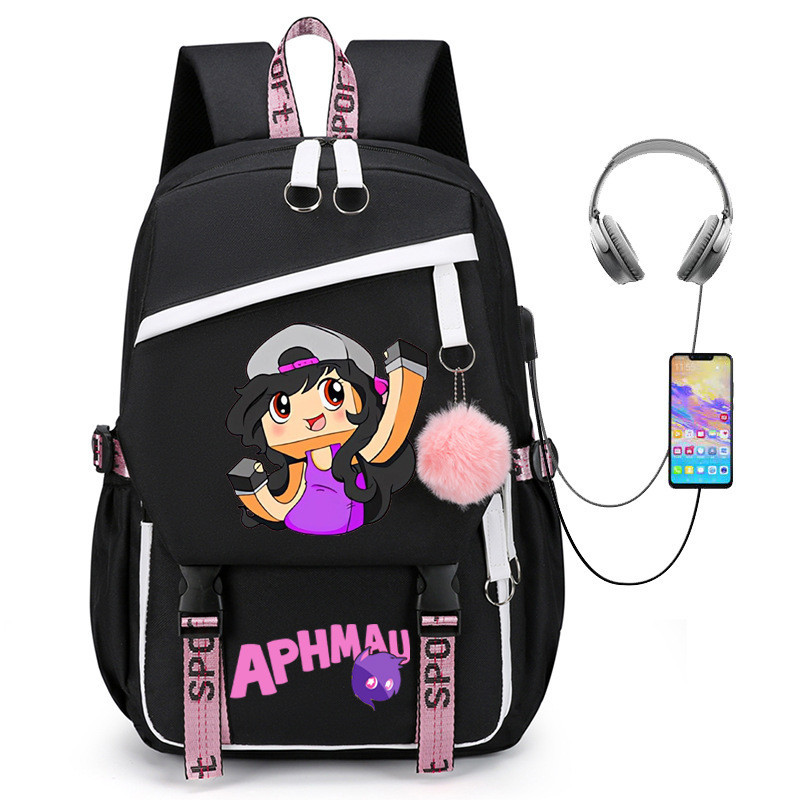 New Cartoon Backpack Aphmau Backpack Aphmau Backpack Anime Student 