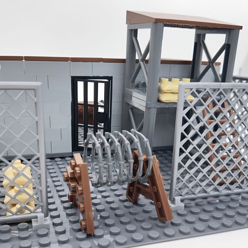 Small Particle MOC Military Side Whistle Tower Weapon Room Prison ...
