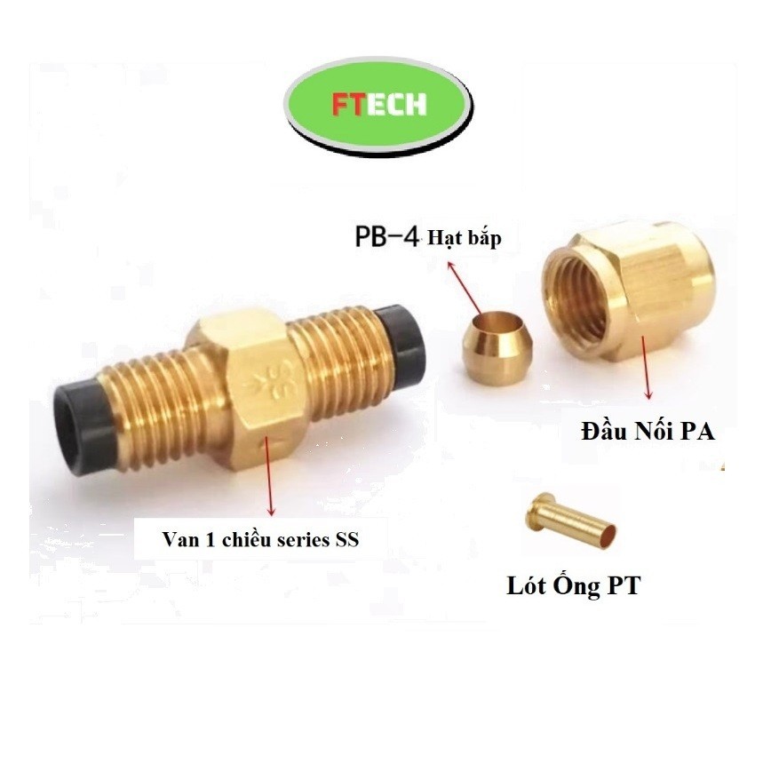 Accessories for One-Way Valve, Pipe Connection (Compressed Screw ...