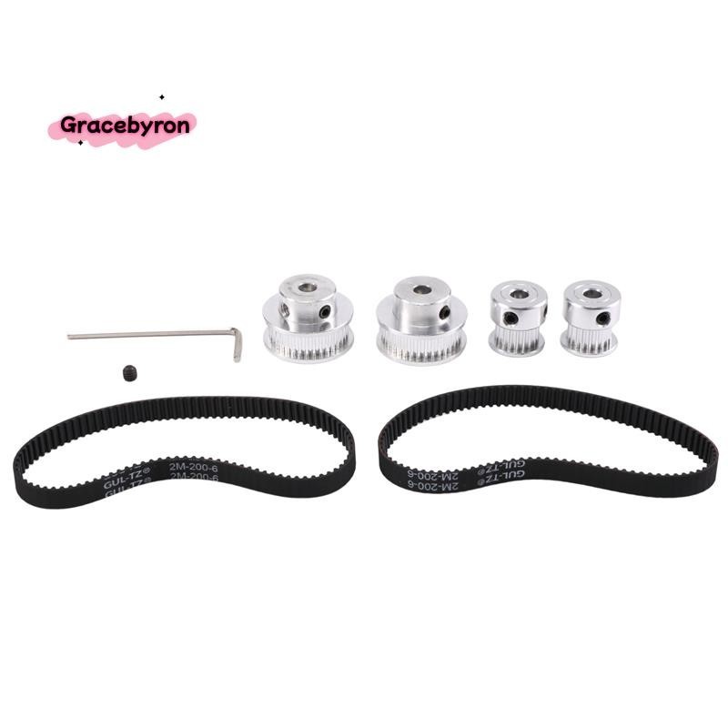 2 Sets GT2 Timing Belt Idler Pulley Aluminum Synchronous Wheel Kit for ...
