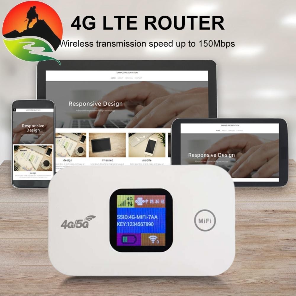 Router WiFi Mifi 4G 5G Mini Hotspot Portable Kad SIM Sesuai untuk Rumah ...