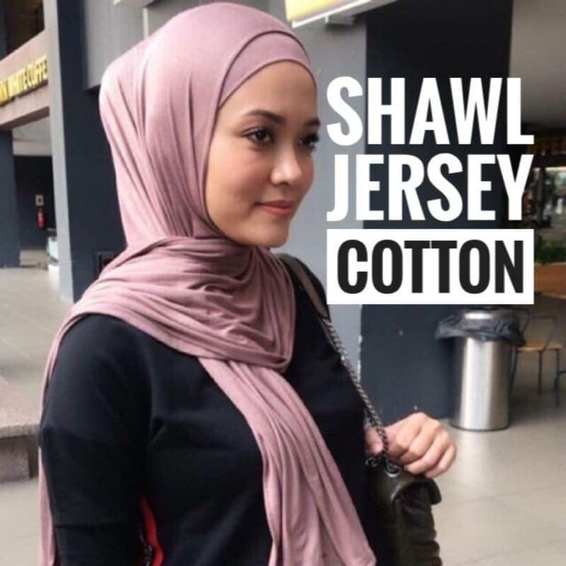 tudung shawl jersey