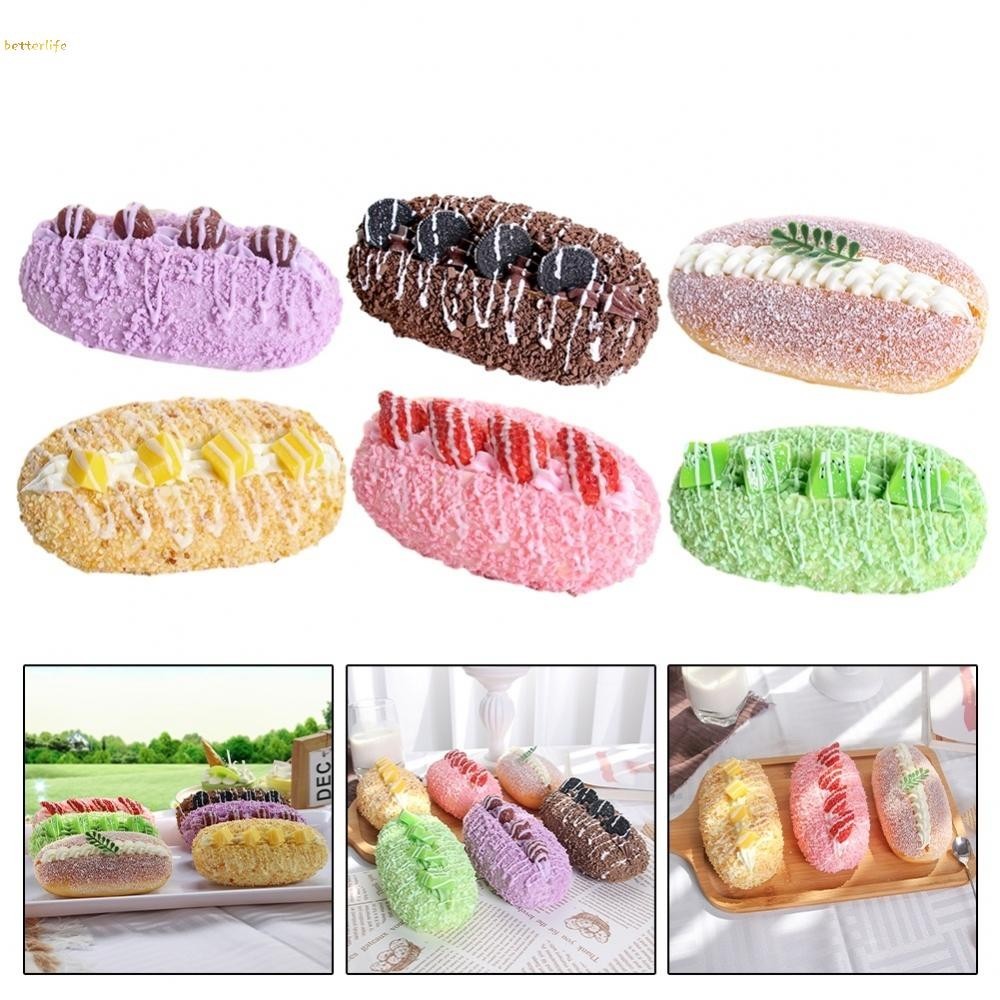 PU Material Simulated Bread Crafts Ornaments Food Model Soft Fragrance ...