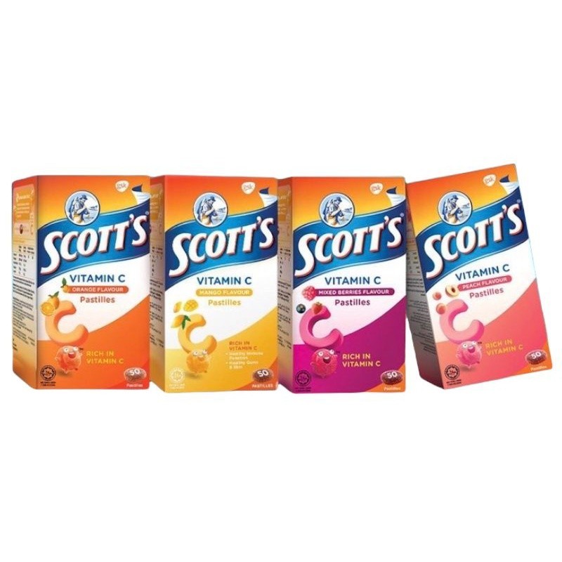 SCOTT'S VITAMIN C 50 PASTILLES 100G (EXP:07/2024) | Shopee Malaysia