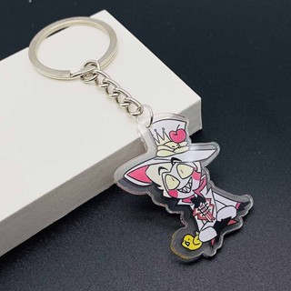 Anime Hazbin Hotel Key Ring Cartoon Morningstar Vaggie Angel Dust ...