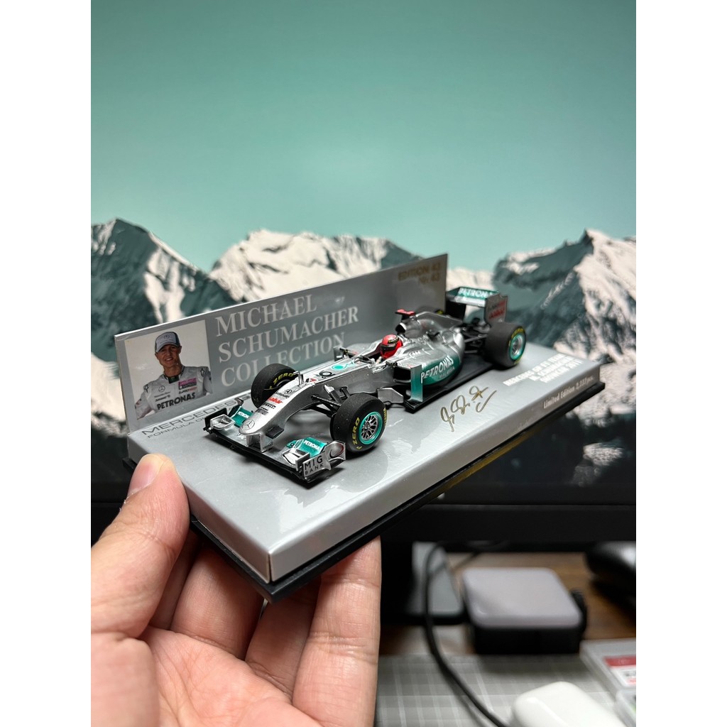 [Ready Stock] 1/43 Mini Cut minichamps F1 MERCEDES-Benz Schumacher ...
