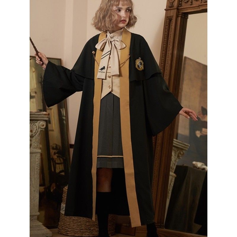 Harry Potter Magic Robe British JK Uniform Wizard Robe Long Short Cloak ...
