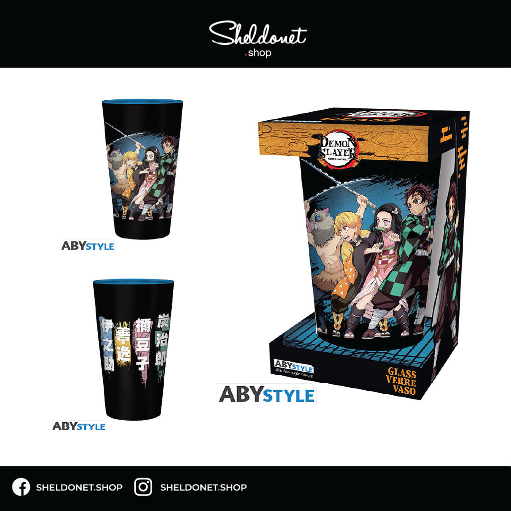 ABYStyle: Demon Slayer - Large Glass - 400ML - Group | Shopee Malaysia