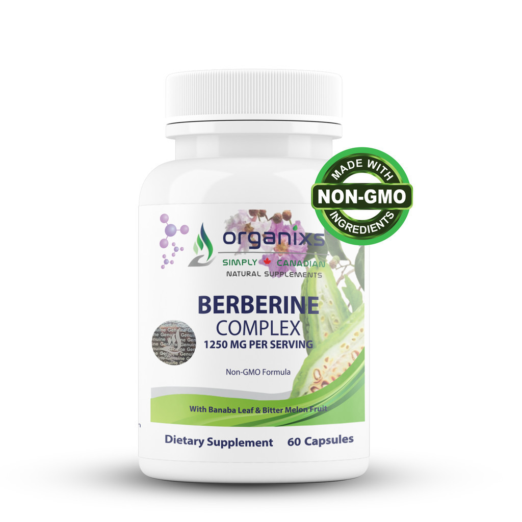 Organixs Natural Berberine Supplement 1250mg-Berberine Complex With ...