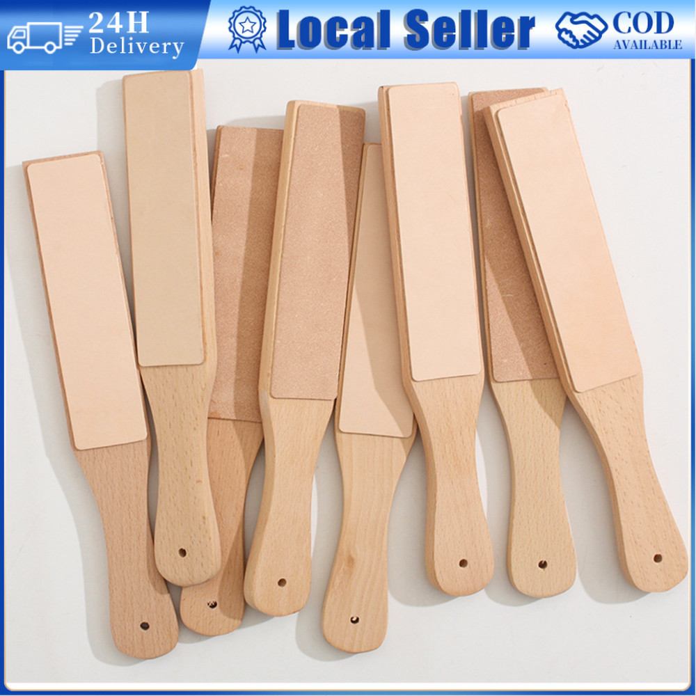 Leather Sharpening Tools Honing Compound Grinding Tools Wooden Handle ...