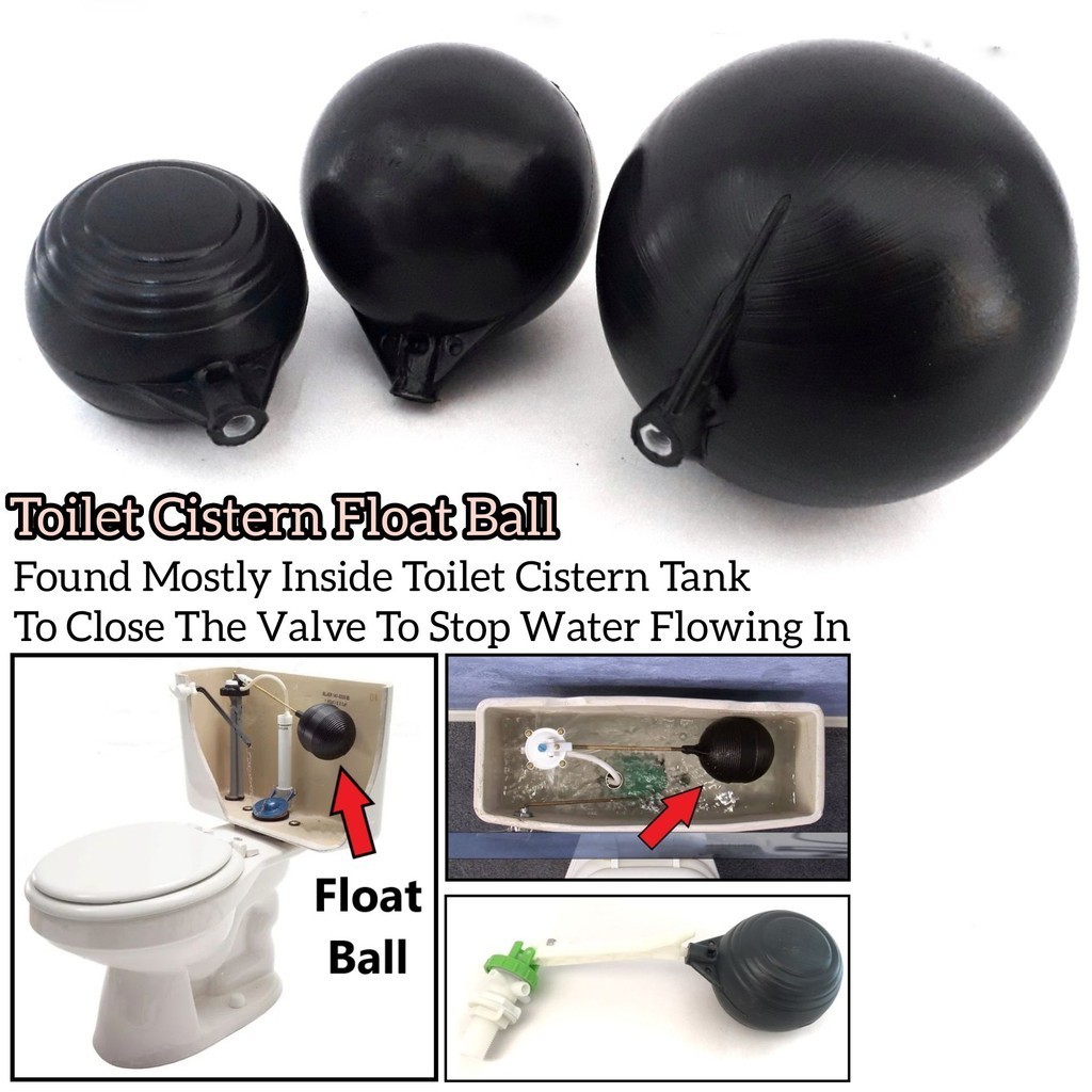 TOILET CISTERN INLET FLOAT VALVE PVC FLOAT BALL INSIDE CISTERN IN ...