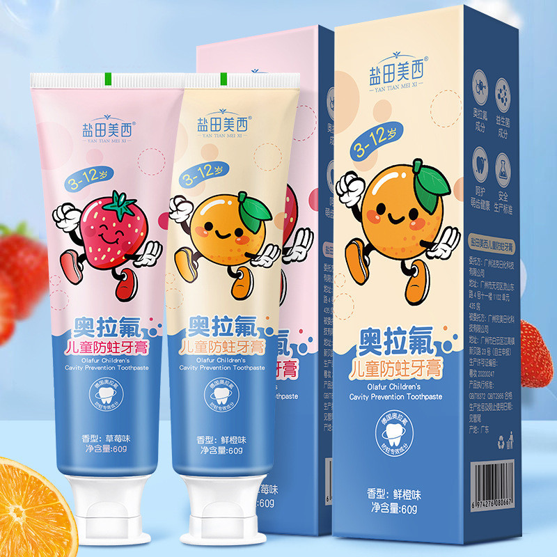 Wholesale 3-6-12 Years Old Anti-cavity Children's Toothpaste Fluoride ...