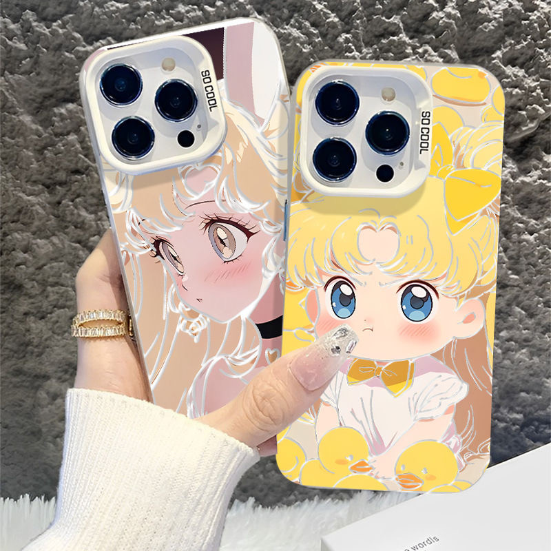 Cartoon Cute Anime Sailor Moon case Samsung galaxy s24fe s25 ultra