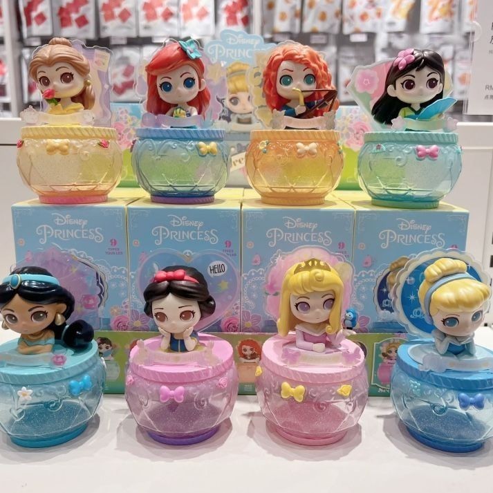 Disney Princess Fantasy Flower Gift Mystery Box Jewelry Box Cute Famous ...
