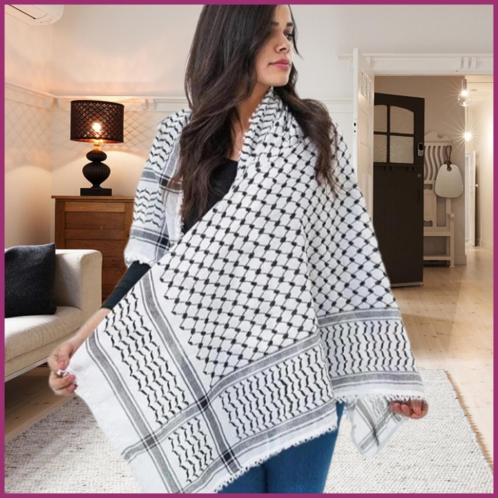 Palestine Keffiyeh Desert Keffiyeh Scarf Wrap 54X54 Inch Head Neck ...