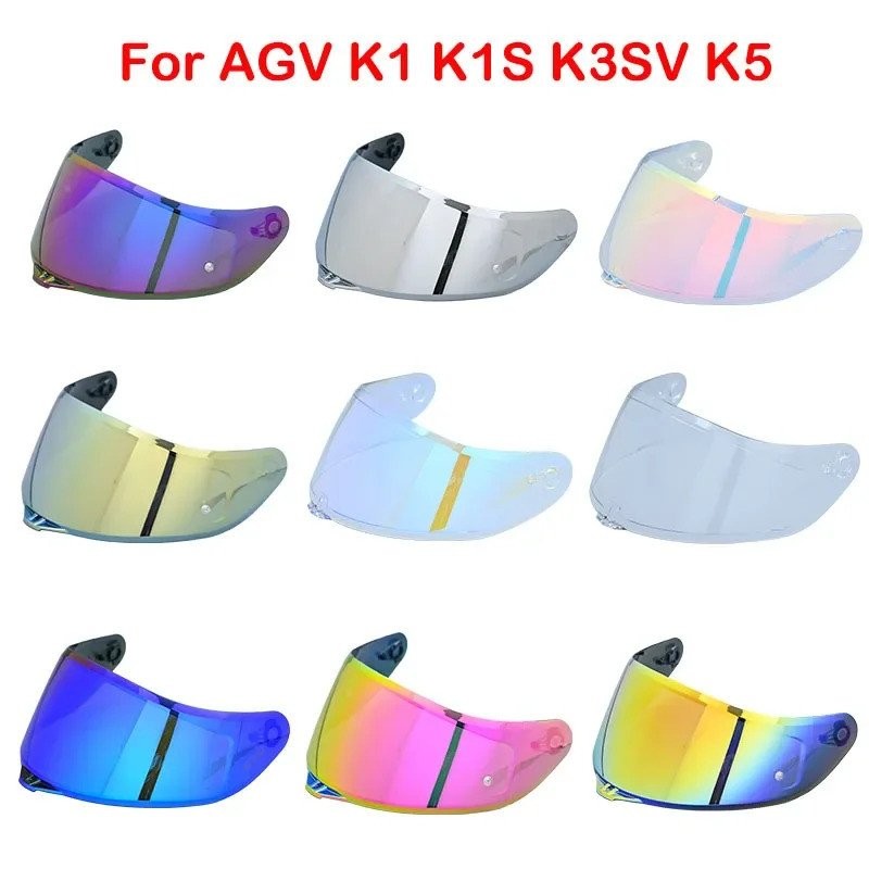 Tinted Visor Lens For AGV K5, K5S, K3SV, K1 Motorcycle Helmets - Dark Smoke, Full Face 3 thumbnail image