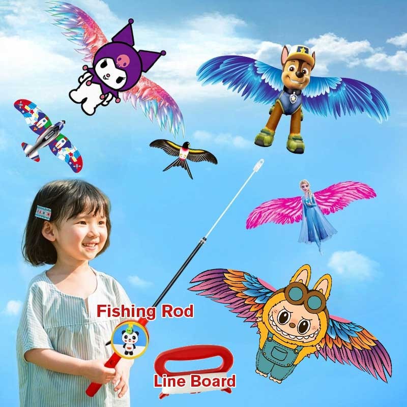 35cm/50cm Cartoon Simulation Labubu Frozen Kuromi Butterfly Aircraft ...