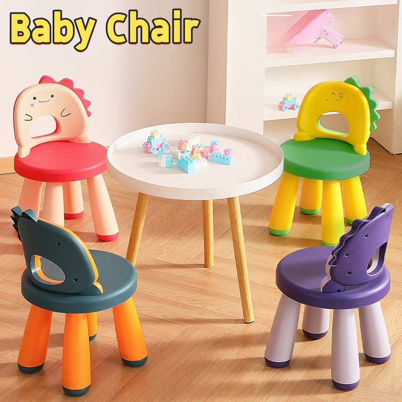 Kids Learning Chair Dinosaur Backrest Chair Anti Slip Kerusi Kanak ...