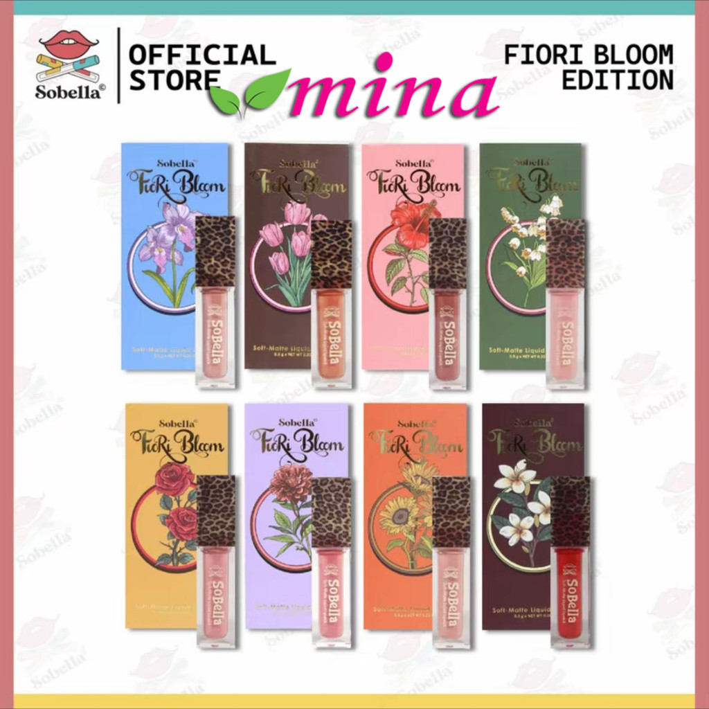SOBELLA Lipmatte FIORI BLOOM Lip Matte Liquid Lipstick 5.5gm Nude Rosey ...