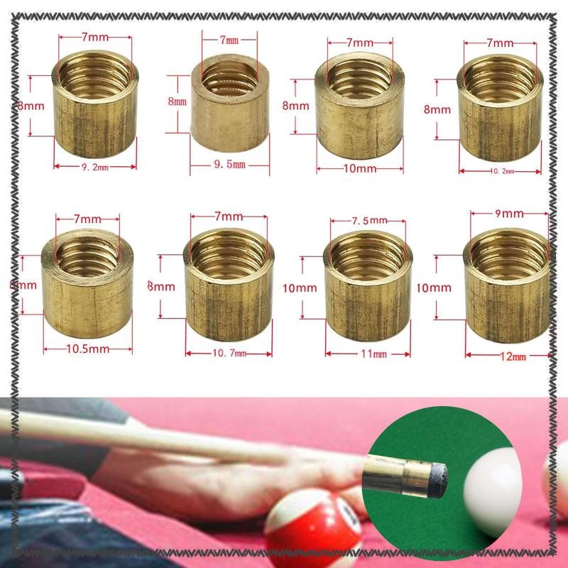 [MCA] 10 Pieces Billiard Cue Ferrules Pool Cue Stick Ferrules, Billiard ...