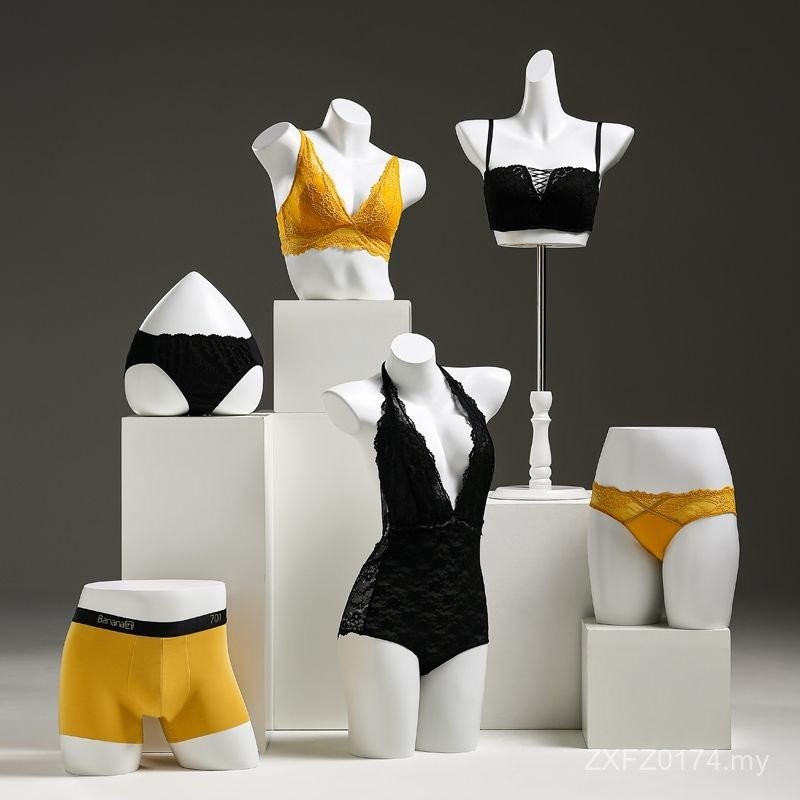 Gathering Red Underwear Fake Body Bra Hanger Model Rack Display Panties ...