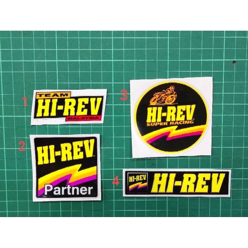 Hi-Rev / HI-REV Lubricants Engine Oil Logo Sticker Printing Laminated ...