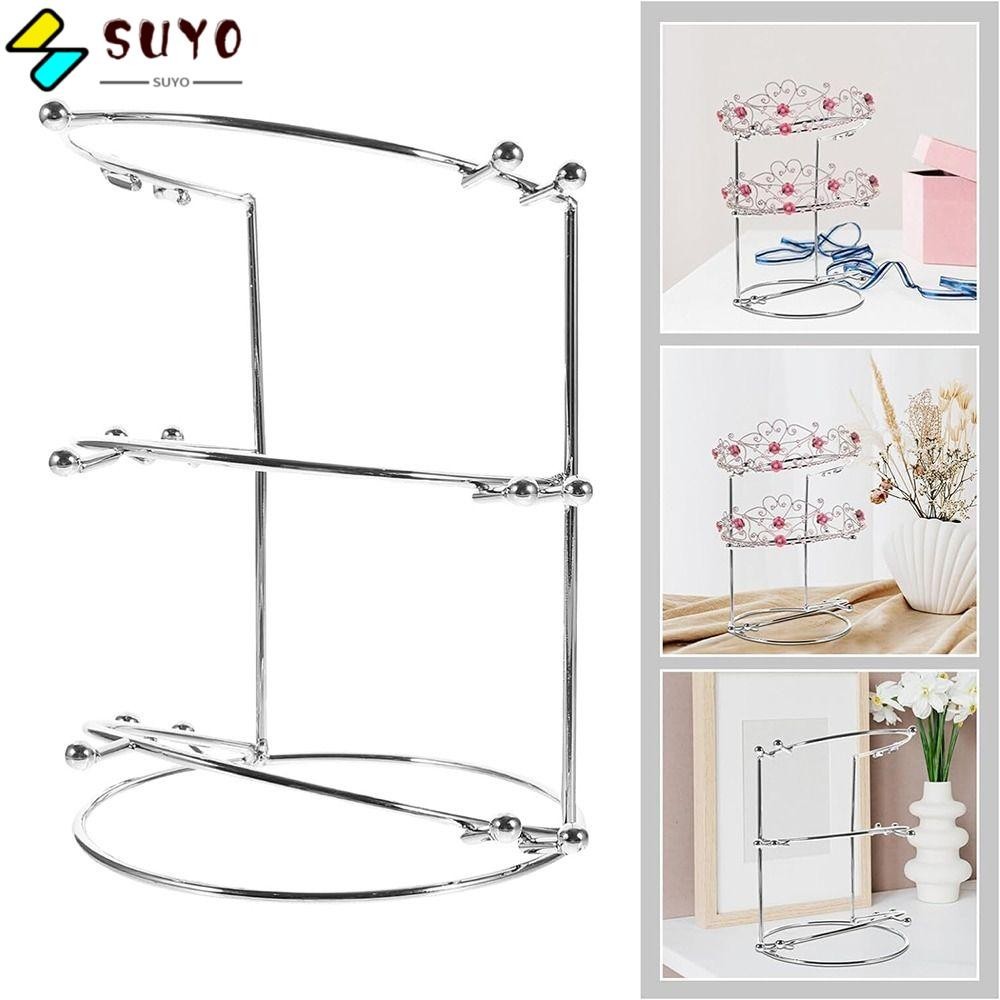 SUYO Tiaras Display Stand, Crystal Bridal Crowns Display Headbands