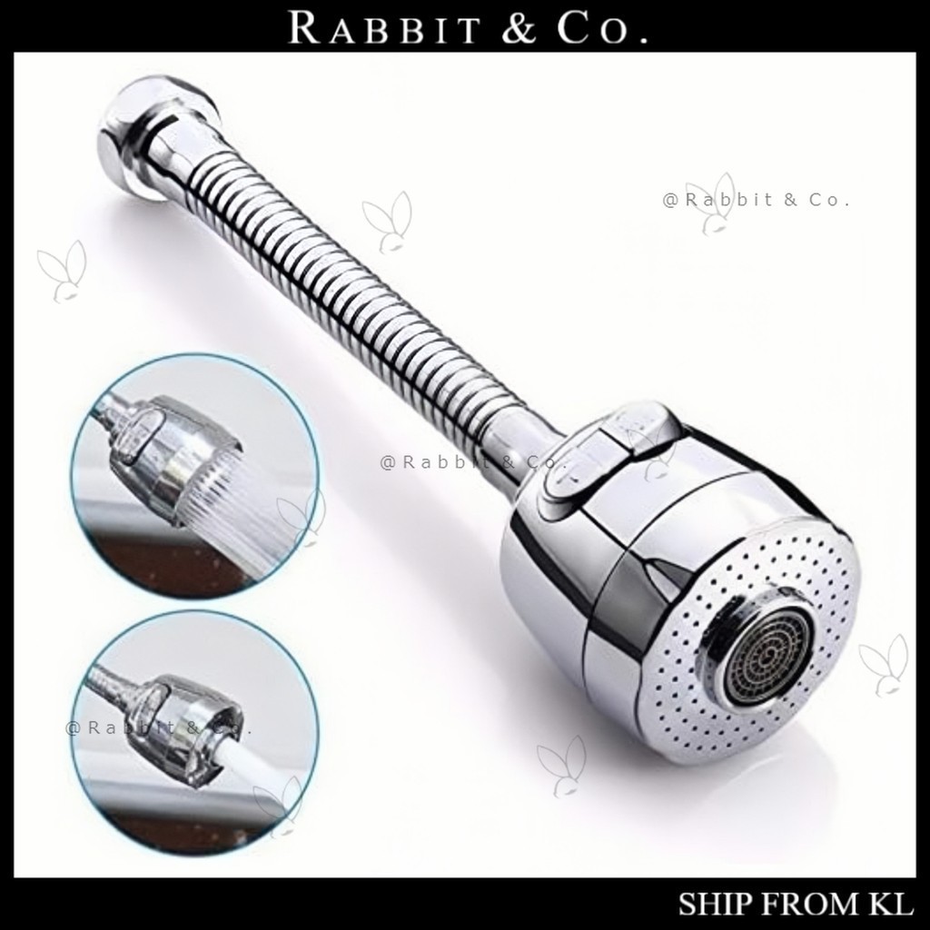 R&C Flexible 360 Degree Rotating 2 Modes Water Saving Faucet for ...