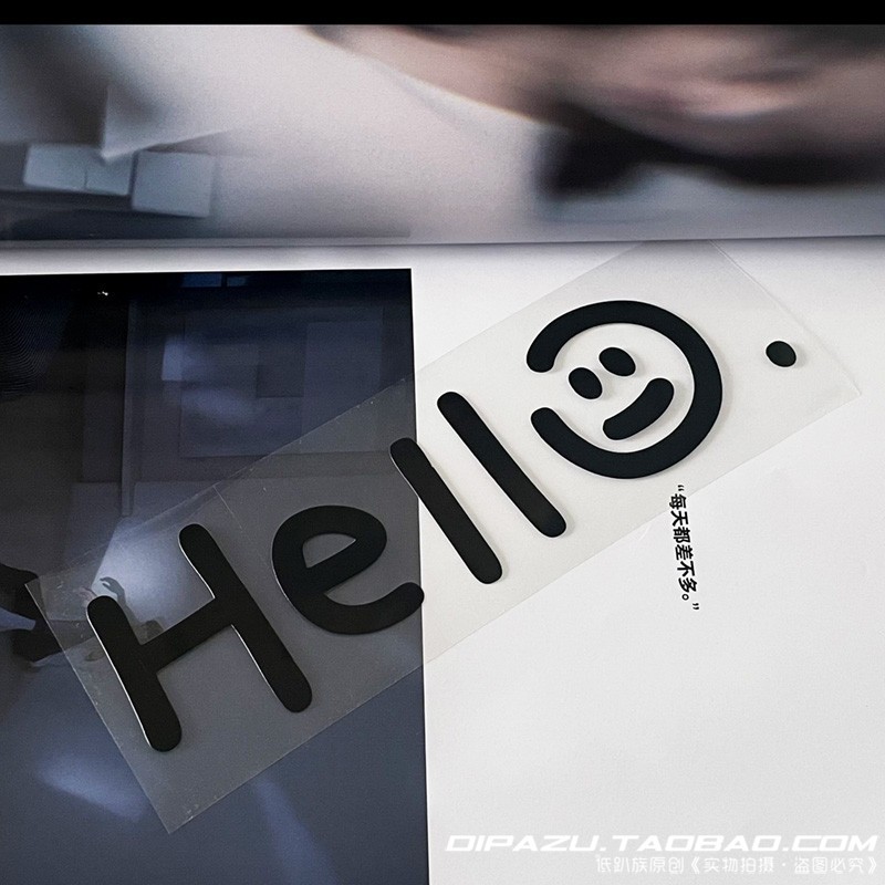 Hello Smile happy face Motor car sticker funny sticker | Shopee Malaysia