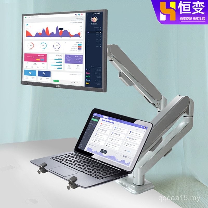 2/dual Screen Computer Monitor Stand Display Mechanical Arm Hanging ...