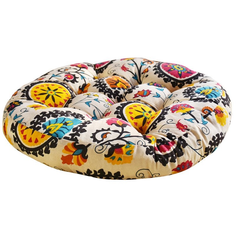 Cotton Linen Retro Futon Beautiful Buttocks Cushion Thickened Fabric ...