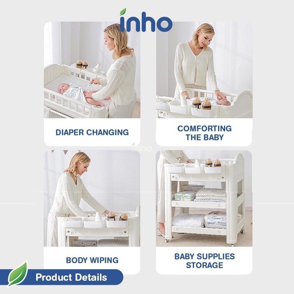 INHO Unique Design Comfortable Multipurpose Baby Diaper Changing Table Newborn Baby Diapers Storage Shopee Malaysia
