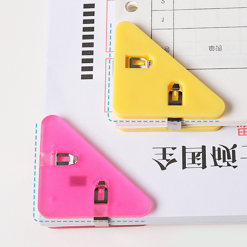 Triangle Corner Paper Clip 1pc Document File Bookmark Clamp Color ...