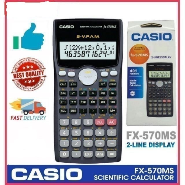 🔥Ready Stock🔥 Casio FX 570MS Scientific Calculator for School and ...